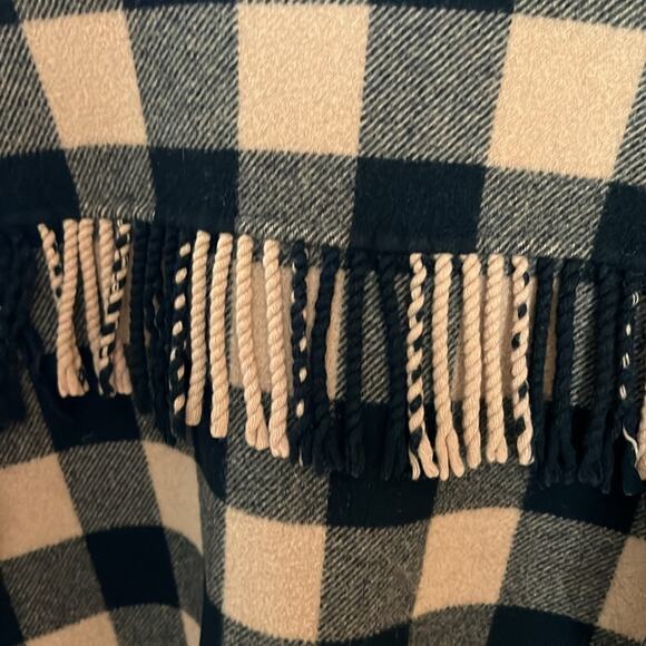 $640 SANDRO Feny Coat Jacket Shacket barn coat plaid FR 38 / US medium - Picture 12 of 15